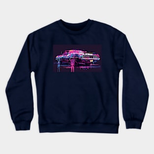 Painted American Muscle Car Crewneck Sweatshirt